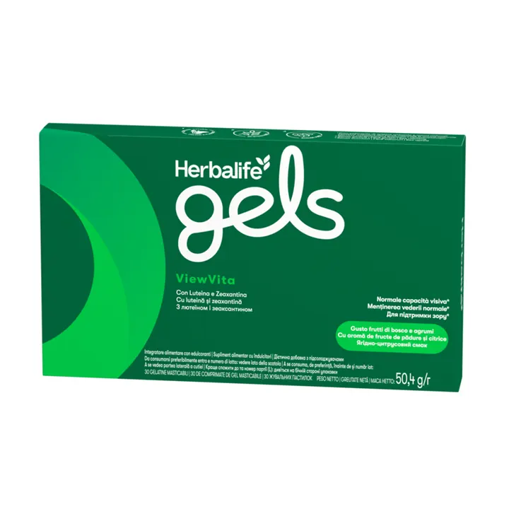 Зображення продукту Herbalife Gels ViewVita (В'ю Віта) жувальні пастилки для ПІДТРИМКИ ЗОРУ (для дорослих)